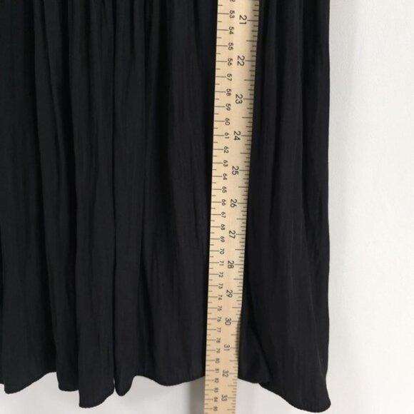 NWT ALL SAINTS ARMOURE Mini DRESS Black Semi Sheer,  Pleated Skirt WD079B Size 4 - Picture 8 of 13